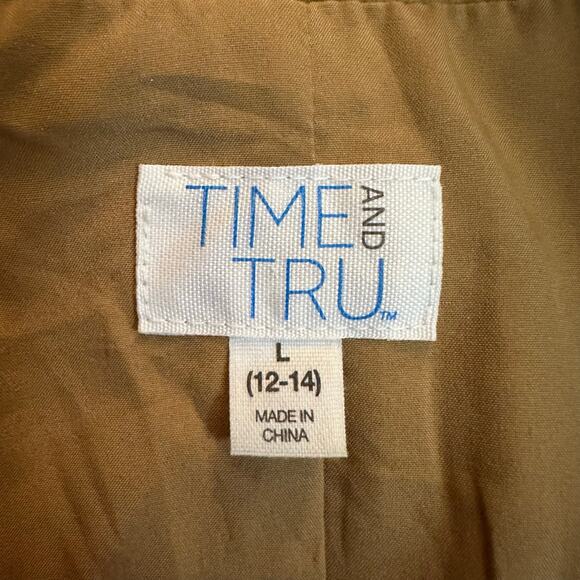 Time And Tru Large Long, Tan Coat - Picture 7 of 11